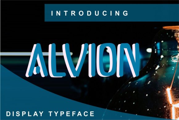 Alvion: A Stylish Display Font