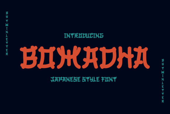 Bomadha: A Japanese-Inspired Display Font