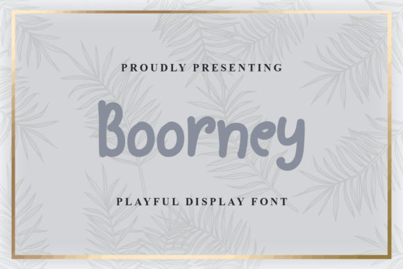 Boorney: A Playful Font for Creative Projects
