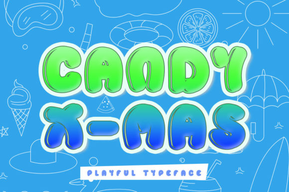 Candy X-mas: A Playful Font for Creative Projects