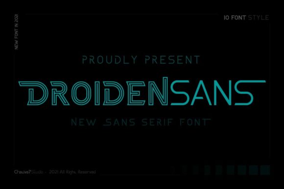 Droidensans: A Futuristic Font for Modern Design