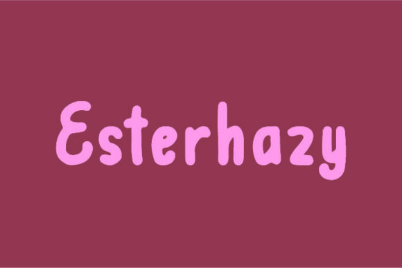 Esterhazy: A Bold Display Font