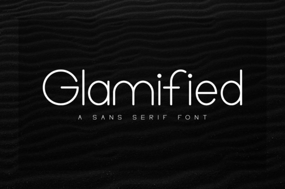 Glamified: A Stylish Display Font