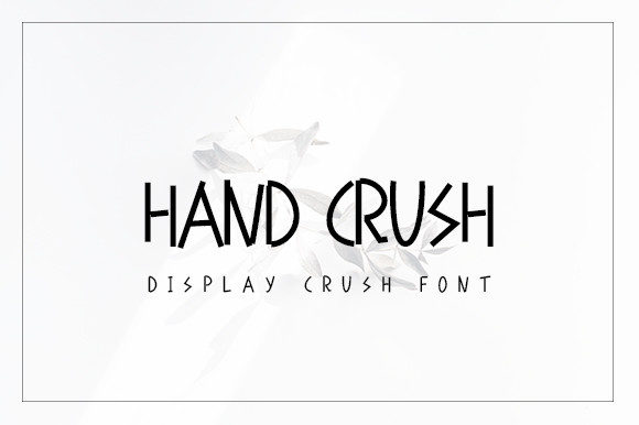 Hand Crush Font for Creative Projects