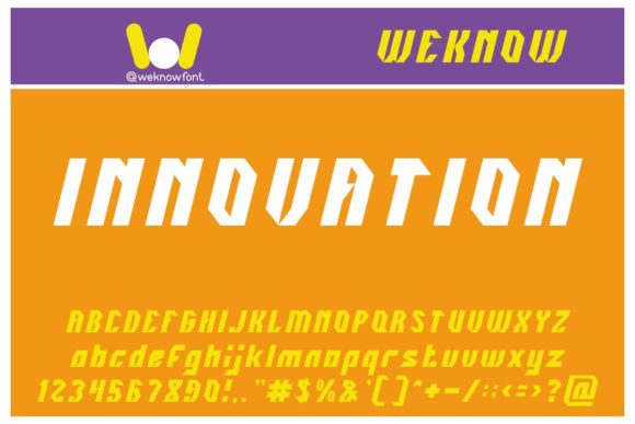 Innovation Font: A Bold Typographic Statement
