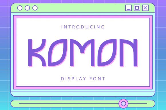 Komon: A Bold Display Font for Designers