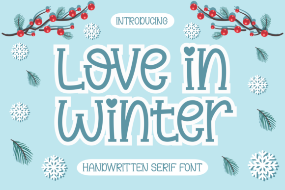 Love in Winter Font for Web Design