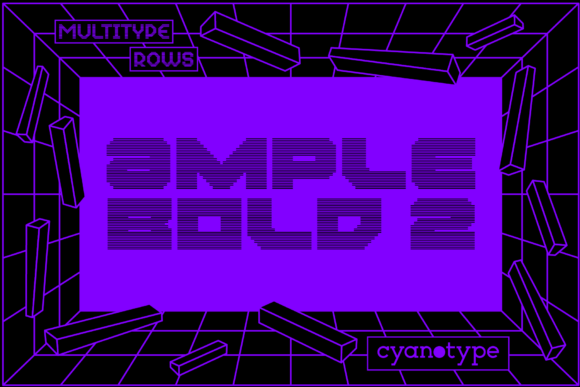 MultiType Rows Ample Bold 2: A Trendy Display Font