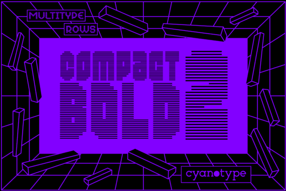 MultiType Rows Compact Bold 2 Font