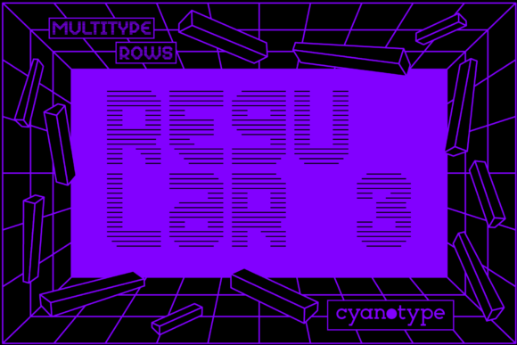 MultiType Rows Regular 3 Font Review