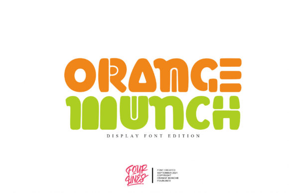 Orange Munch Font for Web Design