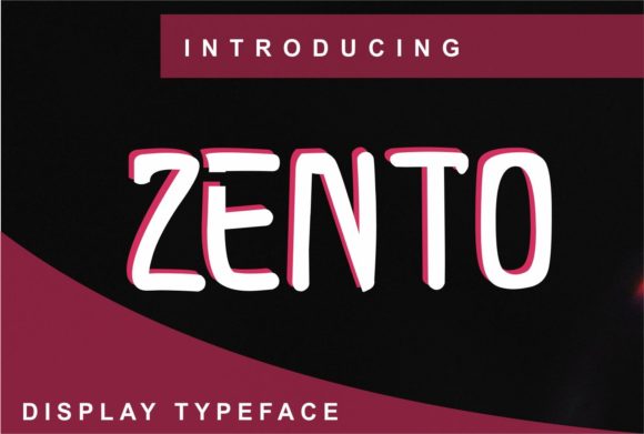 Zento: A Clean Display Font